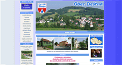 Desktop Screenshot of obecdestna.cz